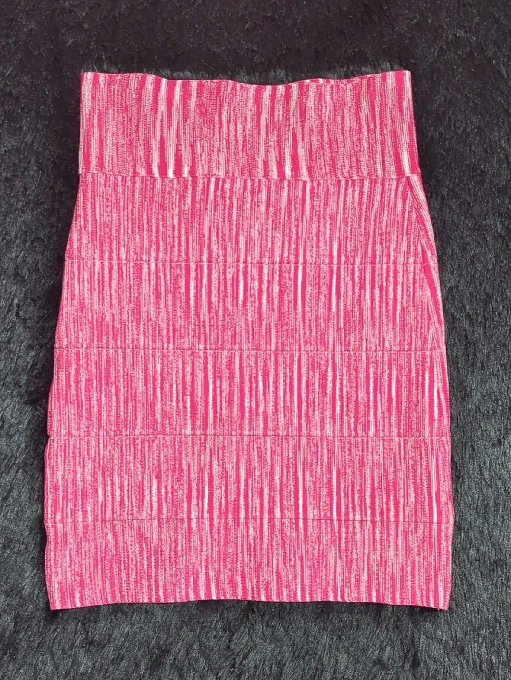 NEW BCBGMaxAzria Y2K Hot Pink Textured Pencil Skirt Women's Size XS